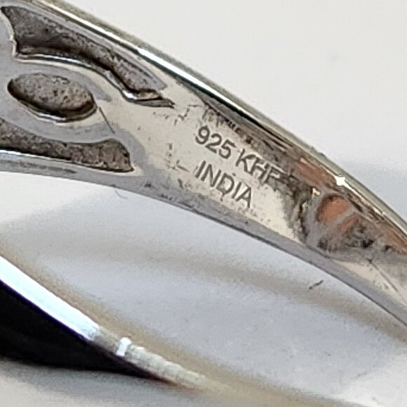 VTG NIB 925 Pink Ethiopian Opal Ring Size 11 - Picture 8 of 11